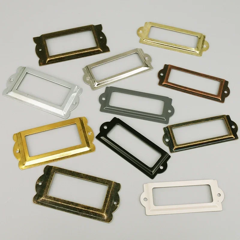 Furniture Hardware Names - 20pcs Antique Iron Tag Label Frame