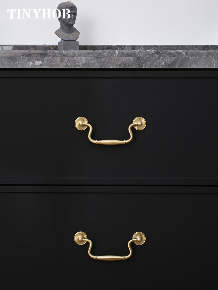Luxury Vintage Solid Brass Dro - Furniture Hardware Drop Pulls 评论和价格