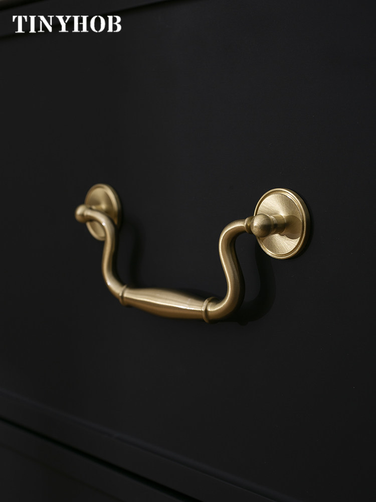 Luxury Vintage Solid Brass Dro - Furniture Hardware Drop Pulls 评论和价格