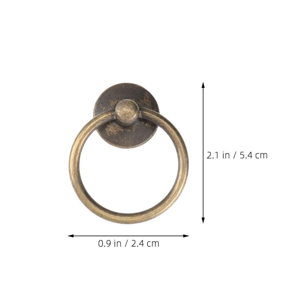 8Pcs Ring Pull Drawer Handles  - Furniture Hardware Drop Pulls 评论和价格