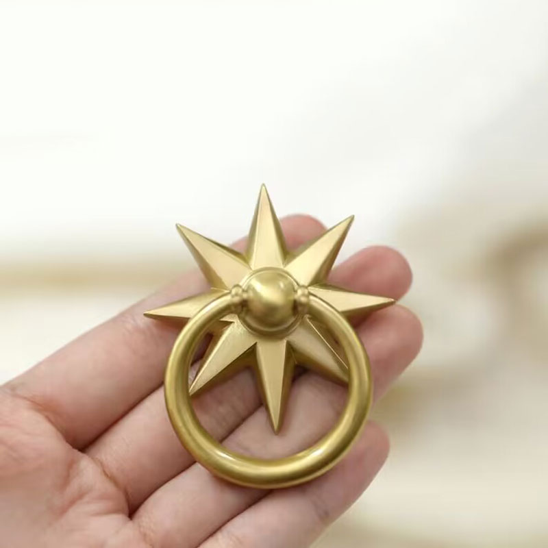 Solid Brass Drop Rings Cabinet - Furniture Hardware Drop Pulls 评论和价格