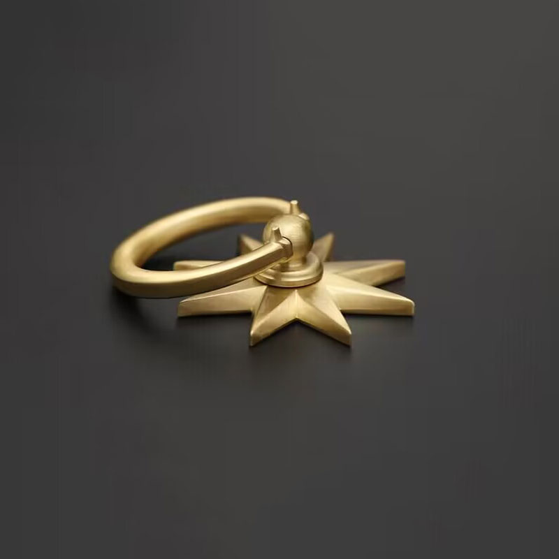 Solid Brass Drop Rings Cabinet - Furniture Hardware Drop Pulls 评论和价格