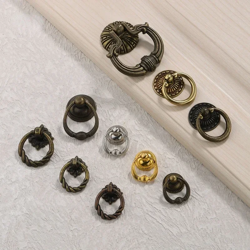 4pcs Creative Small Wardrobe H - Furniture Hardware Drop Pulls 评论和价格